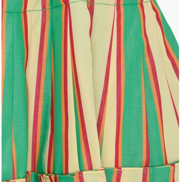 Hill House Green and Yellow Striped Mini Dress - Picture 4 of 9